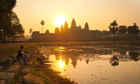 At its peak in the 12th and 13th centuries, the Khmer capital of Angkor sprawled over 1,000 square kilometres. Photograph: Robert Harding World Imagery/Getty Images 